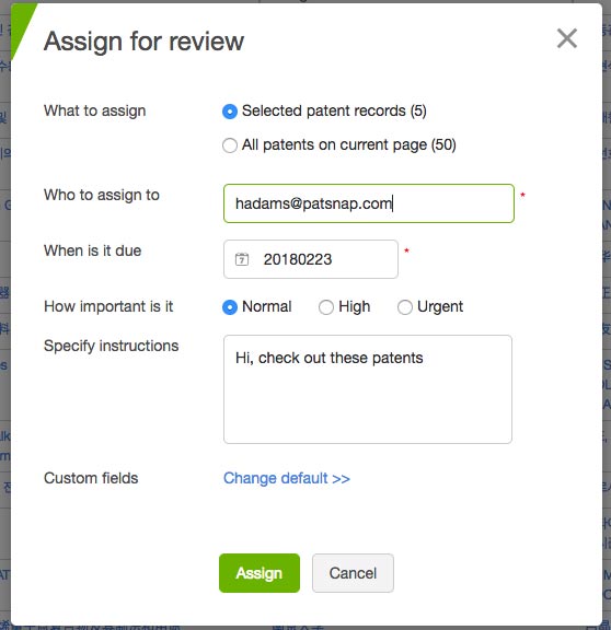 Patsnap Assign Patent