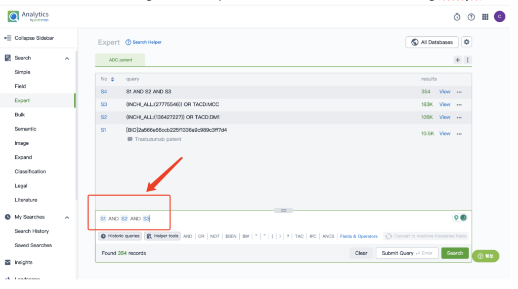 The Patsnap Bio Sequence Search Chemical Database contains patent information for Kadcyla's MCC linker and DM1, a powerful cytotoxic drug.